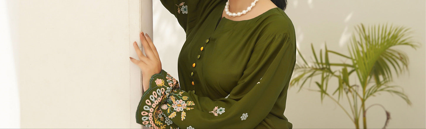 HUMA GREEN TWO PIECE