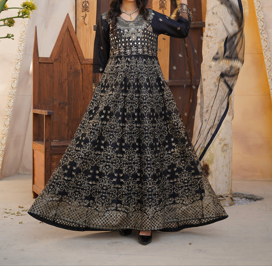 Mehak Mirror Work Maxi 3pc